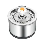 YES4PETS Automatic Electric Pet Water Fountain Dog Cat Stainless Steel Feeder Bowl Dispenser