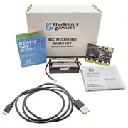 BBC Mico:Bit V2.1 board + 3 Foot MicroUSB Cable + Battery Pack