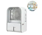Mini air conditioner mobile air cooler / humidifier / USB fan with water tank and adjustable speeds