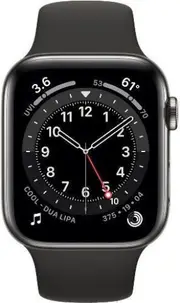 Apple Watch Series 6 - 32GB - GPS - 40mm - Graphite - Stainless Steel - Black - Sport Band - Rubber - Refurbished (Premium Condition)