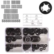 260X Star Nut Metal Starlock Push-on Locking Washer Fastener Clips M3-M12 Kit