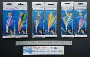 2x Premium Hi Viz large Hand Tied Fishing Flashers 8/0 hooks Snapper & Kingfish