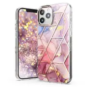 For iPhone 12 Pro Max 6.7" Case Clear Slim Stylish Marble Shockproof Cover-Purple