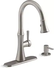 KOHLER K-R28706-SD-VS Kaori Pulldown Kitchen Faucet & Soap Dispenser - Stainless