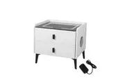 Levede 2-Drawer Bedside Table Wireless Charging Speaker White