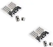 KALLORY Sets Pcs Secure Locking Pin Backs Set for Badges Metal Pin Keepers for Clothing Badge Holder