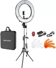 Neewer Pro 18" LED Ring Light kit Profesional Estudio Trípode Con Aro De Luz LED