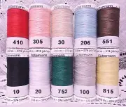 10 NEW 274 yd Spools Different colors GUTERMANN 100% polyester sew-all thread