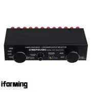 LINEPAUDIO Amplifier Speaker Switcher Speaker Selector Fit 4IN 2OUT or 2IN 4OUT