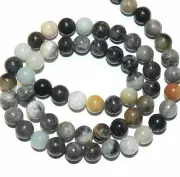 GR641 Multi-Color Amazonite 6mm Round Natural Gemstone Beads 16"