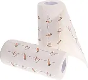 Oil Absorbing Paper Set 2 Rolls 55 Sheets Kitchen Cleaning Wipes Wood Pulp Towels Chic Practical