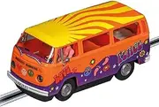 Carrera Digital 132 I VW Bus T2b Peace and Love I Hippie Style on The Race Track I Slot Car in 1:32 Scale I Individually Codable I Authentic Front Lighting I Slot Car for Carrera Racetrack