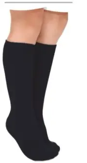 Jefferies Socks Girl's Seamless Cotton Knee High (Pack of 3 Black, X-Small 11266