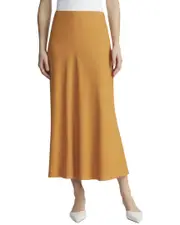 Lafayette 148 New York Bias Cut Flared Silk Maxi Skirt