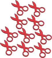 Creative Playtime: 10-Piece Wooden Scissors Set School Supplies for Preschoolers Safe Fun