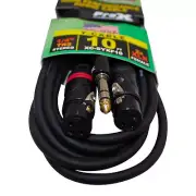 ProX XC-SYXF10 10 Ft. High Performance Y Cable 1/4" TRS-M Stereo to Dual XLR-F