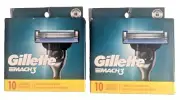 Gillette Mach3 Razor Blade Refills, 20 Cartridges - New/Sealed