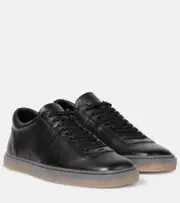 [Lemaire] Lemaire Linoleum leather low-top sneakers AU 6 black