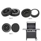 2x BBQ Grill Wheel Wheelbarrow Hole Diameter 0.8-1cm Width 4cm Easy to Install