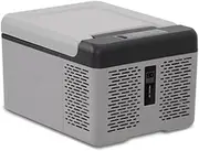 ASSYA 9L Car Refrigerator Portable Mini Fridge Cooler with Compressor Refrigerator 12 Volt for Outdoor, Home Use, Driving, Grey,9L