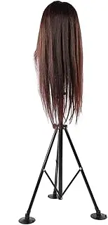 Strong Mannequin Tripod, Wig Head Stand, for Hair Salons Home School Barbershopsblack