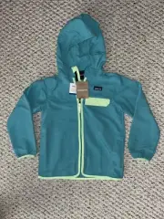 NWT $79 Patagonia Kid’s Subtidal Blue Baggie Hooded Jacket - Size Small
