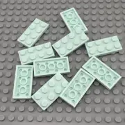 LEGO Plate - Light Aqua - 2 x 4 - QTY x10