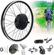Electric Bike Conversion kit 48V Rear Wheel Electric Bicycle Conversion Kit，High Speed Brushless Gearless Hub Motor Kit with LCD4 Display,for 28"/ 29" and 700C Wheel of Bicycle(26inch,48V/1000W)