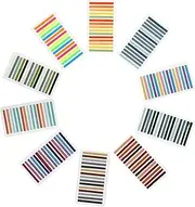 VILLFUL 10Pcs Colored Note Tabs Practical Reading Strips for Bookmarks Transparent Index Stickers for School Office and Reading Activities