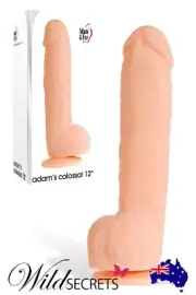 NEW Adam and Eve 12 inch Suction Cup Colossal Dildo Flesh, Dildo/Dong, Sex Toy