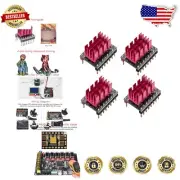 BIGTREETECH V1.0 Stepper Drivers - Gold Finish, Smooth & Silent Motors - 4 Pack