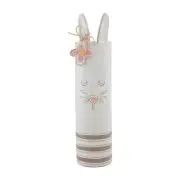 Mud Pie Bunny Stem Vase, Grey; 7" x 2" Dia Gray