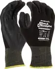 MAXISAFE Black Knight Gripmaster Coated Gloves PACK OF 12 PAIRS Anti-Bac
