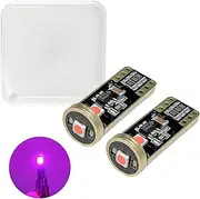SHMZK 2PCS 194 LED Bulb 6000K, CANBUS Error Free T10 168 2825 W5W LED Light Bulb Replacement, 3030 Chipsets Super Bright LED Bulb for Car Interior Dome License Plate Light (Purple)