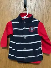 Kids Headquarters 12 Month 3 Piece Sailor Set, Shirt, Vest & Pants, NEW