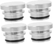 Luxshiny Cigarette Lighter Plug Covers Set of 4 Fit Car Socket Caps Aluminum Alloy Easy to Install
