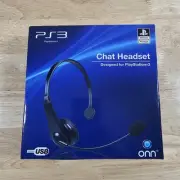 PS3 Official Chat Headset Liscensed 11ft ONN Volume Control