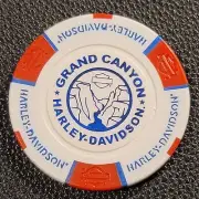 GRAND CANYON HD ~ BELLEMONT/MAYER, ARIZONA (White/Red/Blue) Harley Poker Chip