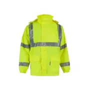 Viz 9100APK Air TexANSI Class 3 Parka , Two-Piece Elastic Cuff, X-L, Lime