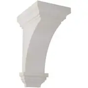 Ekena Millwork Corbels 7" x 14" x 7-3/4" Chalk Dust White Jumbo Jefferson Wood