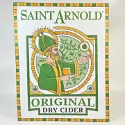 Saint Arnold Original Dry Cider embossed Tin tacker Metal Beer Bar Sign 16"X20"