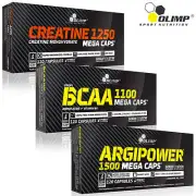 Creatine Monohydrate + BCAA + Argipower 90/180 Caps. Anabolic L-Arginine Pump