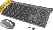 Rechargeable Wireless Keyboard & Mouse Combo Ergonomic for Mac PC
