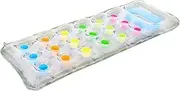 Inflatable Pool Float Hammock | 18- Inflatable Bed for Adult | Sunbathing Pool Lounge Raft Floatie Toys, Water Filled Tanning Bed Mat Pad for