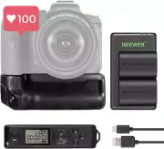 NEEWER Vertical Battery Grip BG-R10 2.4G Remote – for Canon EOS R5, R5C, R6, R6