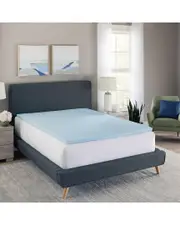 GeoPEDIC 1.5in Gel-Infused Memory Foam Mattress Topper Twin NoColor