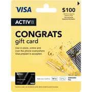 Only One VISA $100 Congrats Gift Card