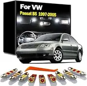 11Pcs Interior Reading Map Dome Trunk Light Kit, For VW Passat B5 1997-2001 2002 2003 2004 2005 Sun Visor Lamp LED Bulbs