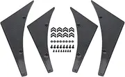 4 Pcs Car Front Bumper Lip Automotive Left and Right Bumper Splitter Fins Universal ABS Plastic Anti-Scratch Canards Body Spoiler Accessary (Water Transfer Carbon Pattern)