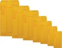 在飛比找樂天市場購物網優惠-加新 12K 紅框黃牛皮信封 100入/包 8HK0121